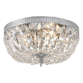 Waltham 12'' Clear Hand Cut Polished Chrome Flush Mount (205|712-CH-CL-MWP)