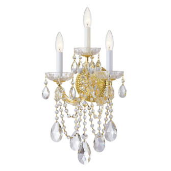 Maria Theresa 11'' Swarovski Strass Crystal Gold Sconce (205|4423-GD-CL-S)