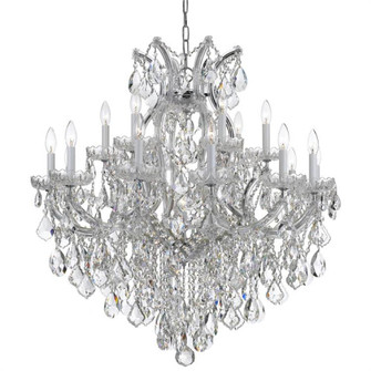 Maria Theresa 19 Light Swarovski Strass Crystal Polished Chrome Chandelier (205|4418-CH-CL-S)