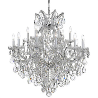 Maria Theresa 19 Light Hand Cut Crystal Polished Chrome Chandelier (205|4418-CH-CL-MWP)