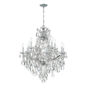 Maria Theresa 28'' Hand Cut Crystal Polished Chrome Chandelier (205|4413-CH-CL-MWP)