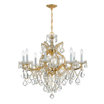 Maria Theresa 28'' Hand Cut Crystal Gold Chandelier (205|4409-GD-CL-MWP)