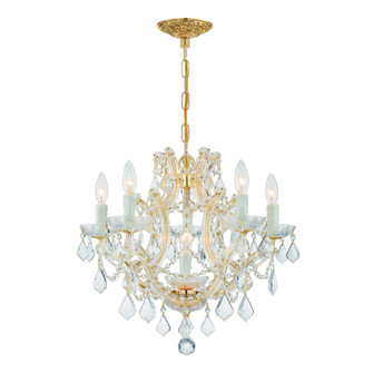 Maria Theresa 20'' Hand Cut Crystal Gold Chandelier (205|4405-GD-CL-MWP)