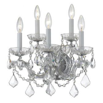Maria Theresa 16'' Hand Cut Crystal Polished Chrome Sconce (205|4404-CH-CL-MWP)