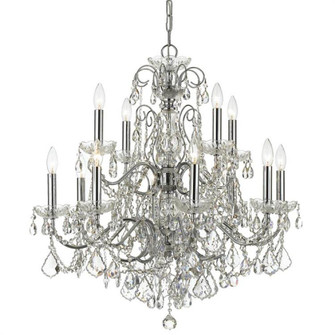 Imperial 12 Light Spectra Crystal Polished Chrome Chandelier (205|3228-CH-CL-SAQ)