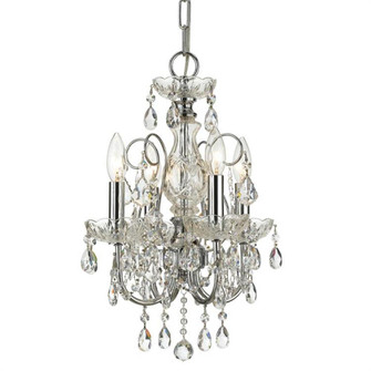 Imperial 4 Light Spectra Crystal Polished Chrome Mini Chandelier (205|3224-CH-CL-SAQ)