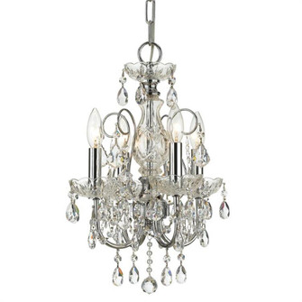 Imperial 4 Light Hand Cut Crystal Polished Chrome Mini Chandelier (205|3224-CH-CL-MWP)