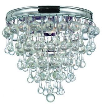 Calypso 10.5'' Crystal Teardrop Polished Chrome Flush Mount (205|135-CH)