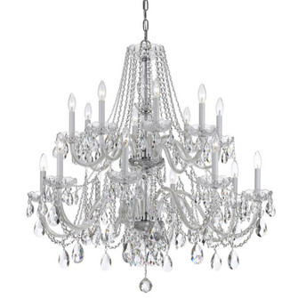Traditional Crystal 16 Light Spectra Crystal Polished Chrome Chandelier (205|1139-CH-CL-SAQ)