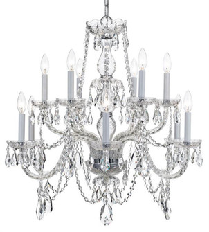 Traditional Crystal 12 Light Spectra Crystal Polished Chrome Chandelier (205|1135-CH-CL-SAQ)