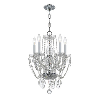 Traditional Crystal 14'' Hand Cut Crystal Polished Chrome Chandelier (205|1129-CH-CL-MWP)