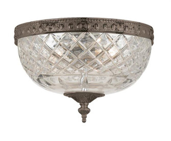 Crystorama 2 Light English Bronze Crystal Flush Mount (205|117-8-EB)