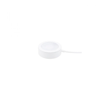 1 Single Wired Puck Light w/ Cord (1357|HR-AC71-CS-WT)