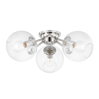 3 LIGHT SEMI FLUSH (57|8025-PN)