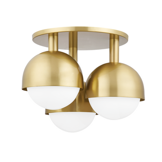 3 LIGHT SEMI FLUSH (57|1203-AGB)