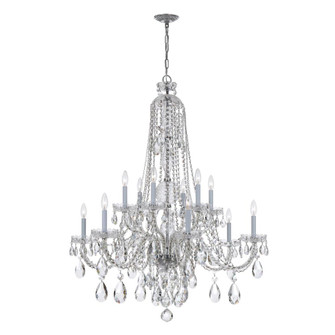 Traditional Crystal 42'' Hand Cut Crystal Polished Chrome Chandelier (205|1114-CH-CL-MWP)