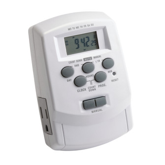 Digital Timer with Daylight Sa (2|15556WH)