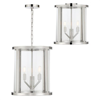 Libby Langdon for Crystorama Devon 4 Light Polished Nickel Mini Chandelier (205|DEV-B8004-PN)