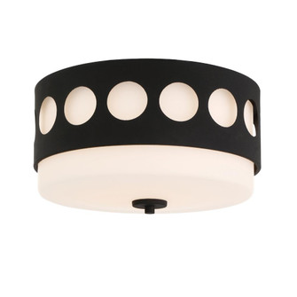 Kirby 13.25'' Black Forged Flush Mount (205|KIR-B8100-BF)