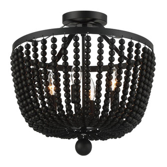 Rylee 16.5'' Matte Black Semi Flush Mount (205|604-MK_CEILING)