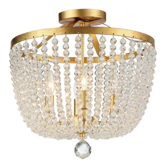 Rylee 16.5'' Antique Gold Semi Flush Mount (205|604-GA_CEILING)