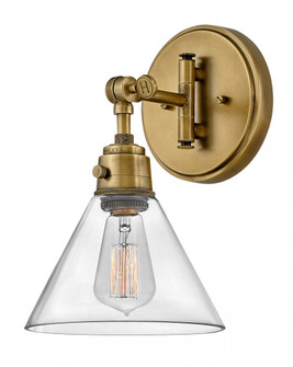 Medium Swing Arm Single Light Sconce (87|3691HB-CL)