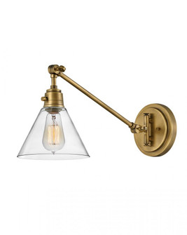 Medium Swing Arm Single Light Sconce (87|3690HB-CL)