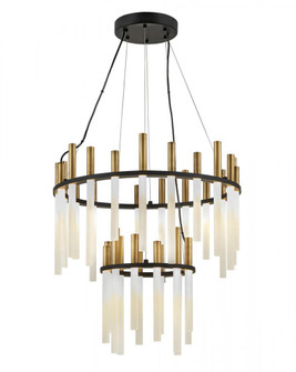 Medium LED Multi Tier Chandelier (88|FR30708BLK)