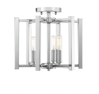 Benson 3-Light Ceiling Light in Polished Nickel (128|6-7702-3-109)