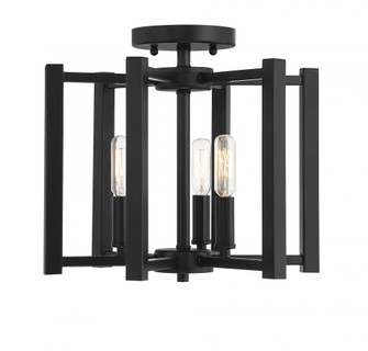 Benson 3-Light Ceiling Light in Matte Black (128|6-7702-3-89)