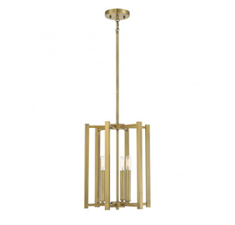 Benson 3-Light Pendant in Warm Brass (128|3-7700-3-322)
