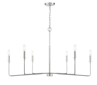 Salerno 6-Light Chandelier in 
Polished Nickel (128|1-2221-6-109)