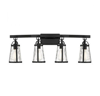 Albany 4-Light Bathroom Vanity Light in Black (128|8-560-4-BK)