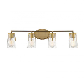 Sacremento 4-Light Bathroom Vanity Light in Warm Brass (128|8-7045-4-322)