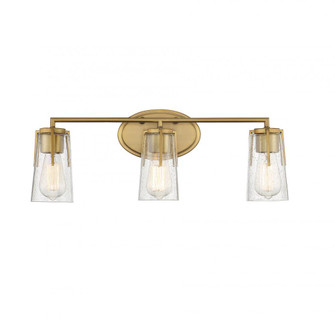 Sacremento 3-Light Bathroom Vanity Light in Warm Brass (128|8-7045-3-322)