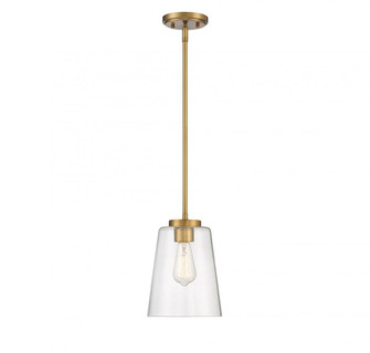 Calhoun 1-Light Pendant in Warm Brass (128|7-1027-1-322)
