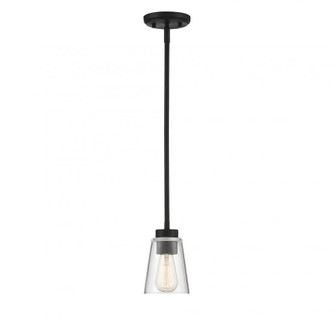 Calhoun 1-Light Mini-Pendant in Matte Black (128|7-1026-1-89)
