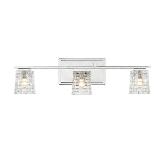Northam 3-Light Bathroom Vanity Light in Polished Chrome (128|8-4560-3-11)