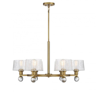 Hanover 6-light Chandelier In warm Brass (128|1-6302-6-322)