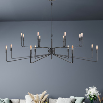 Salem 16-Light Chandelier in Forged Iron (128|1-6402-16-190)