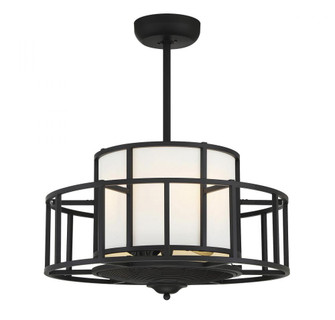 Oslo 4-Light Fan D'Lier in 
Matte Black (128|30-FD-126-89)