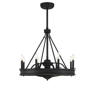 Lyon 8-Light Fan D'Lier in Matte Black (128|39-FD-124-89)