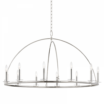 12 LIGHT CHANDELIER (57|9547-PN)