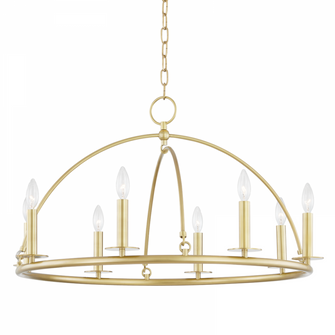 8 LIGHT CHANDELIER (57|9532-AGB)