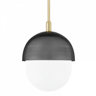 1 LIGHT LARGE PENDANT (57|6119-AGB/BK)