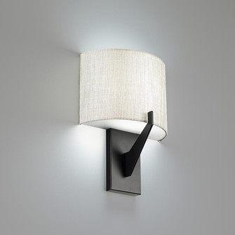 FITZGERALD 8IN FABRIC SCONCE 3000K 3CCT (1357|WS-47108-30-BK)