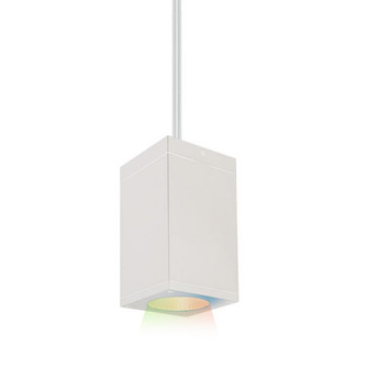 Cube Architectural 5'' LED Color Changing Pendant (1357|DC-PD05-N-CC-WT)