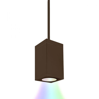 Cube Architectural 5'' LED Color Changing Pendant (1357|DC-PD05-F-CC-BZ)