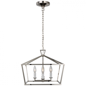 Darlana Small Wide Semi-Flush Mount Lantern (279|CHC 4190PN)