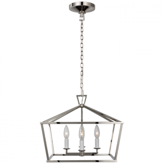 Darlana Small Wide Semi-Flush Mount Lantern (279|CHC 4190PN)